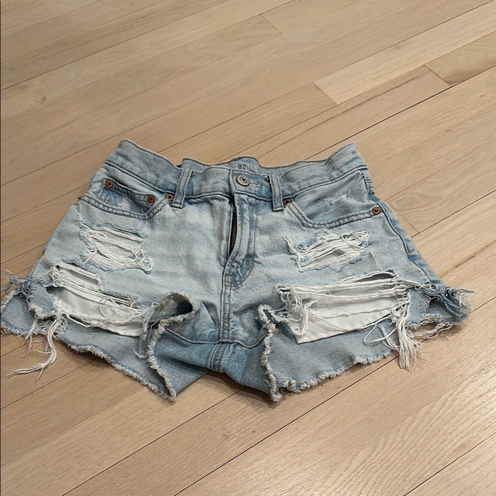 Distressed Denim Women Shorts
